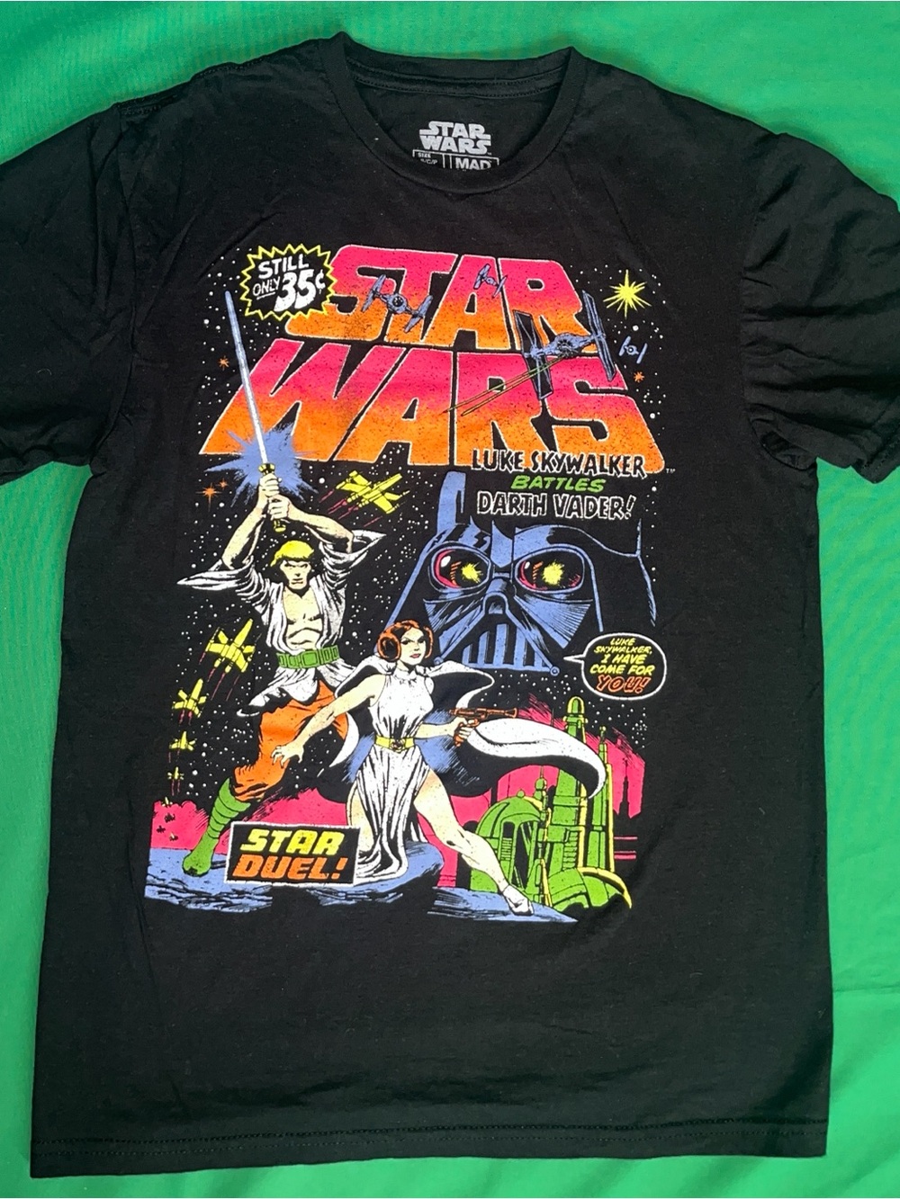 Star Wars Black Men’s Graphic Tee with Multicolor size S